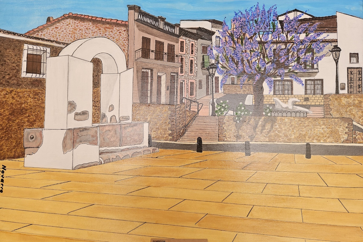 Plan cultural ideal: visita el Museo de Oropesa del Mar desde tu apartamento. Pareja descubriendo piezas antiguas en el Museo de Oropesa del Mar.